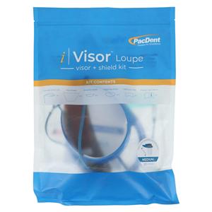 iVisor Loupe Shield Kit One Size Adjustable Space Blue Rsbl w/ 3 Rplcmnt Shld Ea