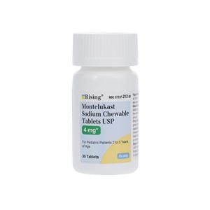 Montelukast Sodium Chewable Tablets 4mg Bottle 30/Bt