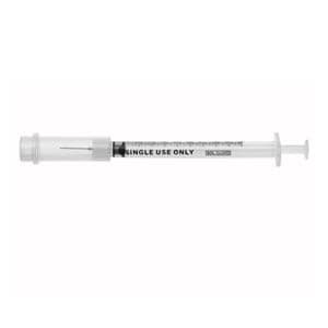 Needle Safety Needle/Syringe 25gx1" 1mL Safety Low Dead Space 25/Bx, 40 BX/CA