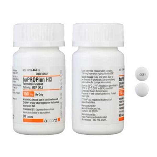 Bupropion HCl XL Extended-Release Tablets 150mg Bottle 90/Bt