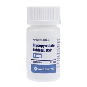 Glycopyrrolate Tablets 1mg Bottle 100/Bottle Each