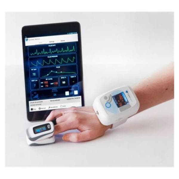 Blood Pressure Monitor Blood Pressure Kit White Wrist Color Display Ea