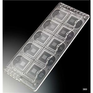 Quick-Read Urinalysis Microscope Slide Rectangular Clear 10 Position 100/Bx