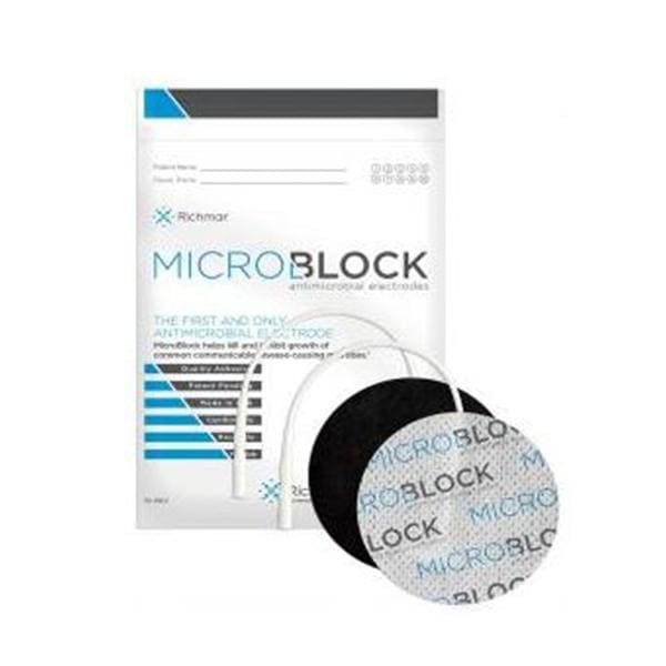 Microblock Electrode Muscle Stimulator 3" Round Disposable 40/Bg