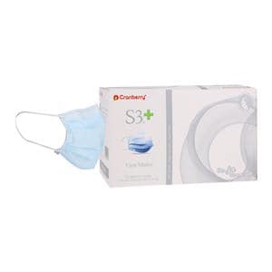 S3+ Earloop Face Mask ASTM Level 3 Blue 50/Bx, 8 BX/CA