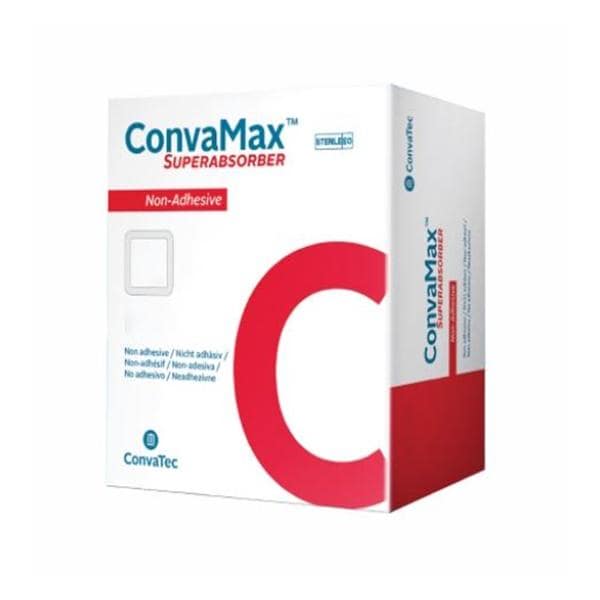 ConvaMax Superabsorber Fm Wound Dressing 3.9x3.9 Strl Sqr 4x4 NAdhs SprAbsrbr LF