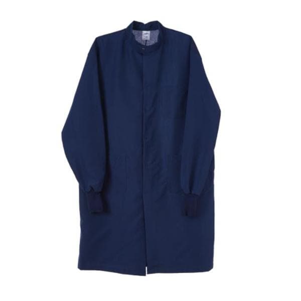 Barrier Lab Coat 2X Large Navy Blue Unisex Ea