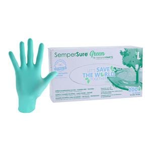 Sempermed Nitrile Exam Gloves Large Green Non-Sterile