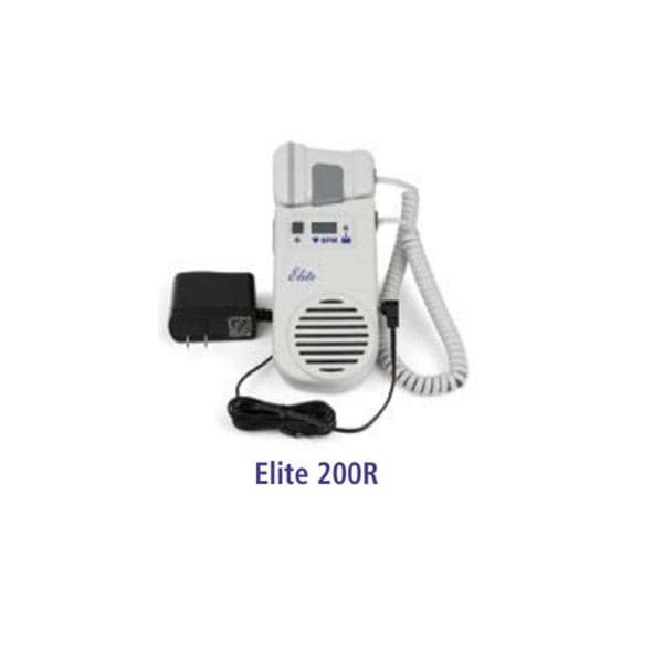 Elite 200R Handheld Doppler Rchrgbl Bat No Md frm Ltx Digital LCD Display Ea