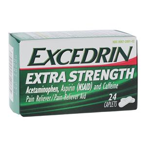 Excedrin Caplets 250/250/65mg Extra Strength 24/Bt