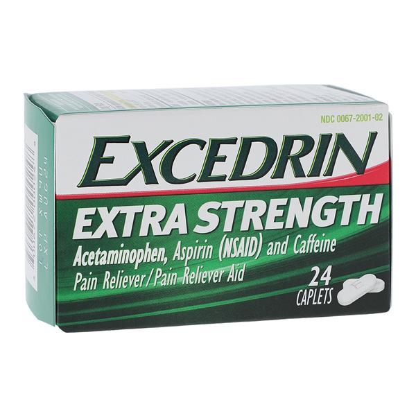 Excedrin Caplets 250/250/65mg Extra Strength 24/Bt