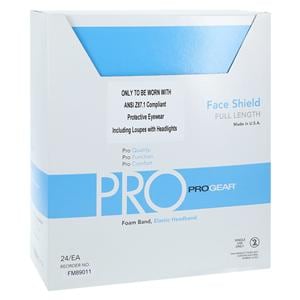 ProGear Face Shield Blue / Clear 24/Bx, 4 BX/CA