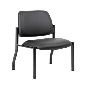 Mid-Back Armless Guest Chair Antimicrobial Vinyl 400lb Capacity Ea