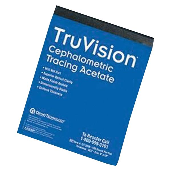 TruVision Cephalometric Tracing Acetate Pad 8 in x 10 in Ea