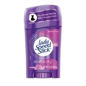 Lady Speed Stick Deodorant 1.4oz Shower Fresh Invisible Dry Ea, 12 EA/CA