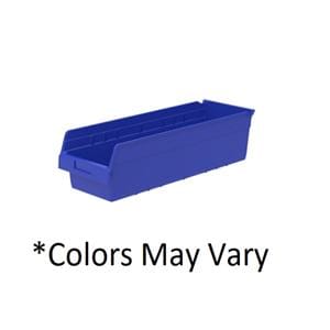 ShelfMax Storage Bin Blue Polymer 23.625x8.375x6" 6/Ca