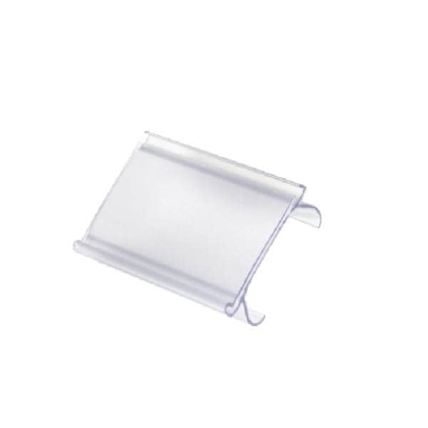 Label Holder For Wire Shelf 3x1.25" 25/Pk