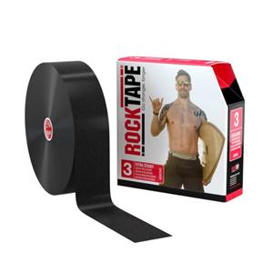 RockTape Kinesiology Tape 97% Cotton/3% Nylon 2"x105' Black 1/Rl