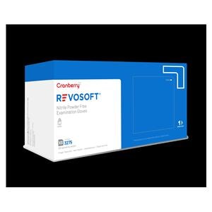 RevoSoft Nitrile Exam Gloves Large Blue Non-Sterile