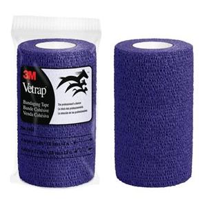 Vetrap Bandage Tape Porous 4x5yd Purple 18Rl/Ca