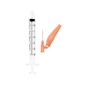 Sol-Care Luer Lock Syringe/Needle 25gx1.5" 3mL Safety Device LDS 50/Bx