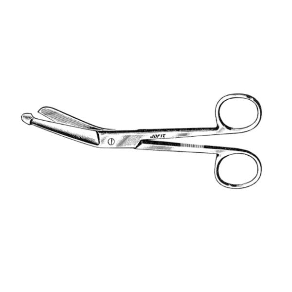 Lister Bandage Scissors Angled 7-1/4" Stainless Steel Reusable Ea