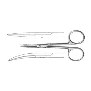 Knapp Iris Surgical Scissors Curved 4" Stainless Steel Reusable Ea