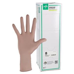 SensiCare Neoprene / Polychloroprene Surgical Gloves 8 Light Brown