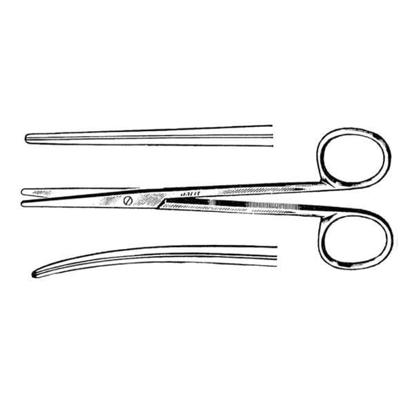 SuperCut Metzenbaum-Lahey Surgical Scissors Strt 5-5/8" Stainless Steel Rsbl Ea