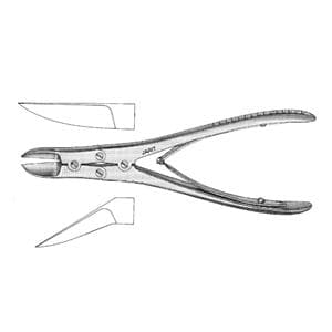 Ruskin-Liston Bone Cutting Forceps Straight 7-1/4" Stainless Steel Ea