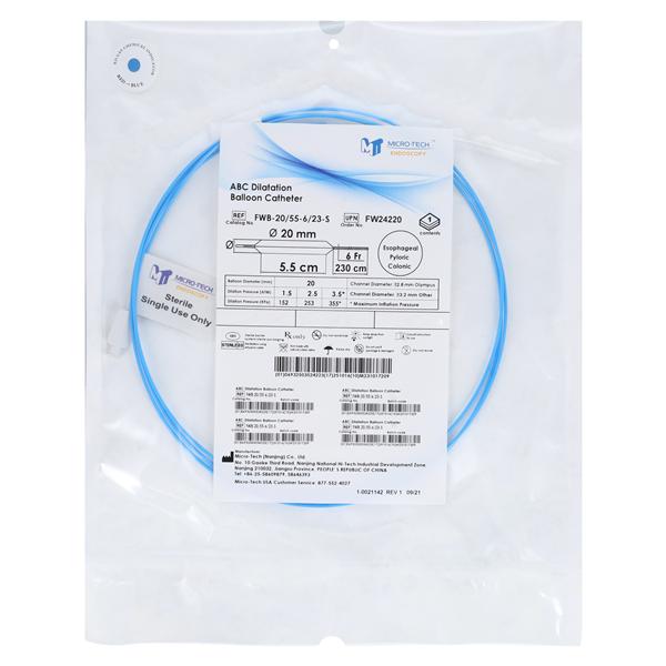 Micro-Tech Endoscopy Single Stage Dilation Balloon 230cm 20mm 2/Bx