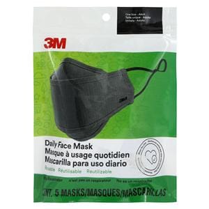 3M™ Daily General Use Non Medical Mask Adult None Gray 5/Pk