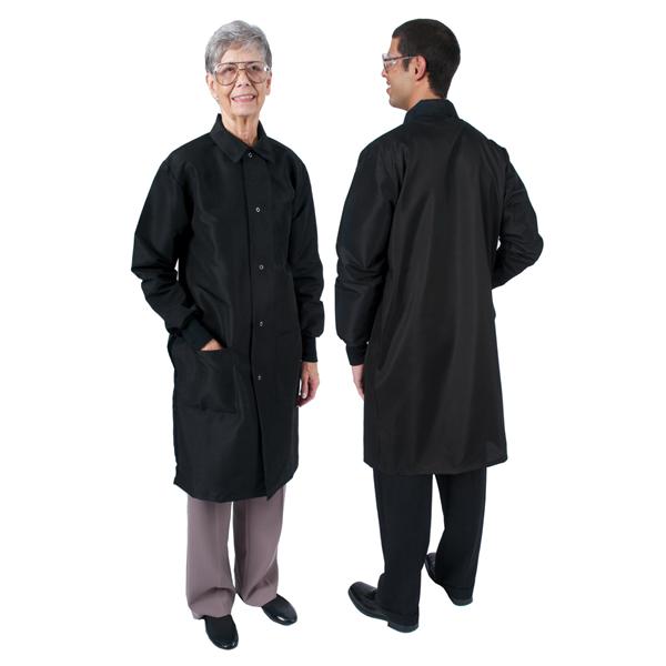 Coat 3 Pkts Lng Tprd Slves / Cffs f/ Overgloving 41 in X-Small Blk Unisex Ea