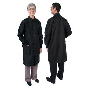 Coat 3Pkt Lng Tpr Slv / Cfs f/ Overgloving 41 in Medium Blk Unisex Ea