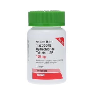 Trazodone HCl Tablets 100mg Bottle 100/Bt