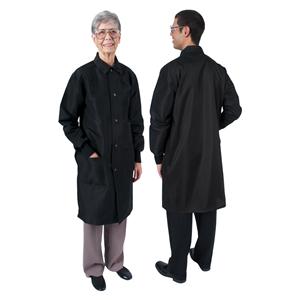 Coat 3 Pkts Lng Tprd Slves / Cffs f/ Overgloving 41 in X-Large Blk Unisex Ea