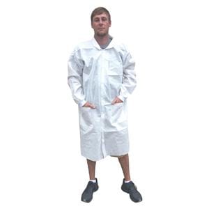 Lab Coat 3 Pockets Long Sleeves 2X Large White Unisex 30/Ca