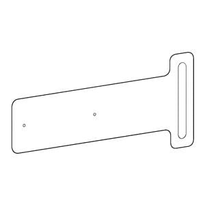 Sharps Container Bracket 1.2lb White 12.6x5.5x0.1" Metal For Ergotron Med Crt Ea