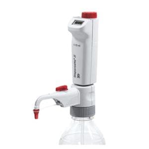 BrandTech Dispensette Bottletop Dispenser Red 2.5-25mL Ea