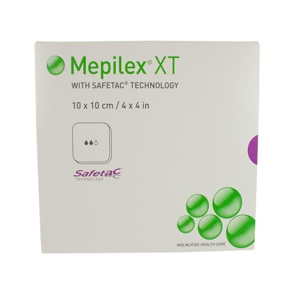 Mepilex XT Foam Dressing 4x4" Sterile Square Adhesive