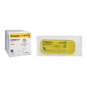 Sharpoint Plus Suture 5-0 1-18" Gut Monofilament P-3 Natural 12/Bx