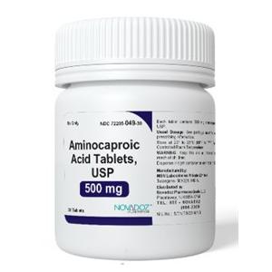 Aminocaproic Acid Tablets 500mg Bottle 30/Bt