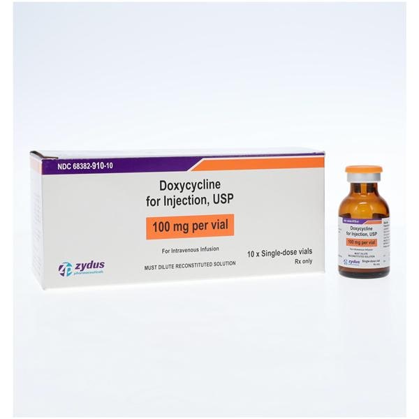 Doxycycline Injection 100mg/vl Powder SDV 10/Package