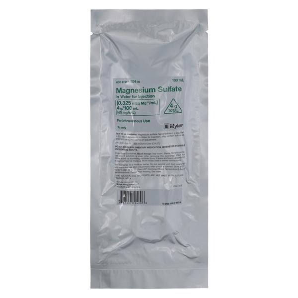 Magnesium Sulfate in Water Injection 40mg/mL 2gm Bag 100mL 24/Bx