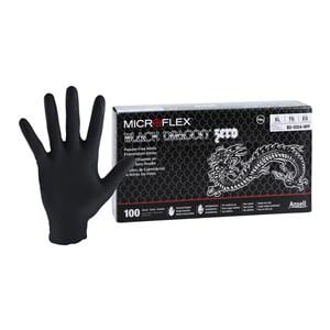 Black Dragon Nitrile Exam Gloves X-Large Black Non-Sterile, 10 BX/CA