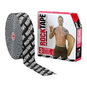 RockTape Kinesiology Tape 97% Cotton/3% Nylon 2"x105' Logo Black Ea