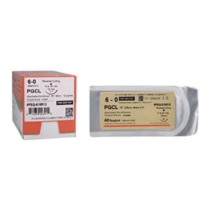 Unify Premium + Suture 6-0 18" PGCL Monofilament P-3 Undyed 12/Bx