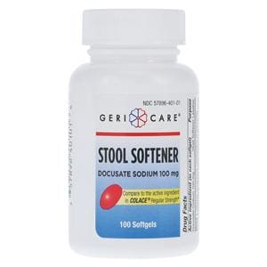 Docusate Sodium Softgels 100mg 100/Bt