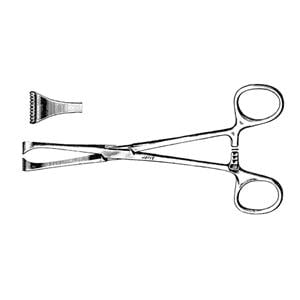 Allis-Adair Tissue Forcep Straight 6-3/8" Ea