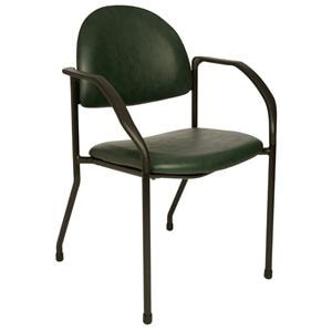 Side Chair Steel Tube Frame Burgundy Ea